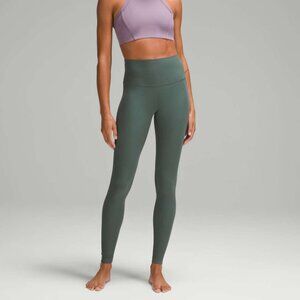 Lululemon Align Ribbed High Rise Pant 28" in Dark Forest